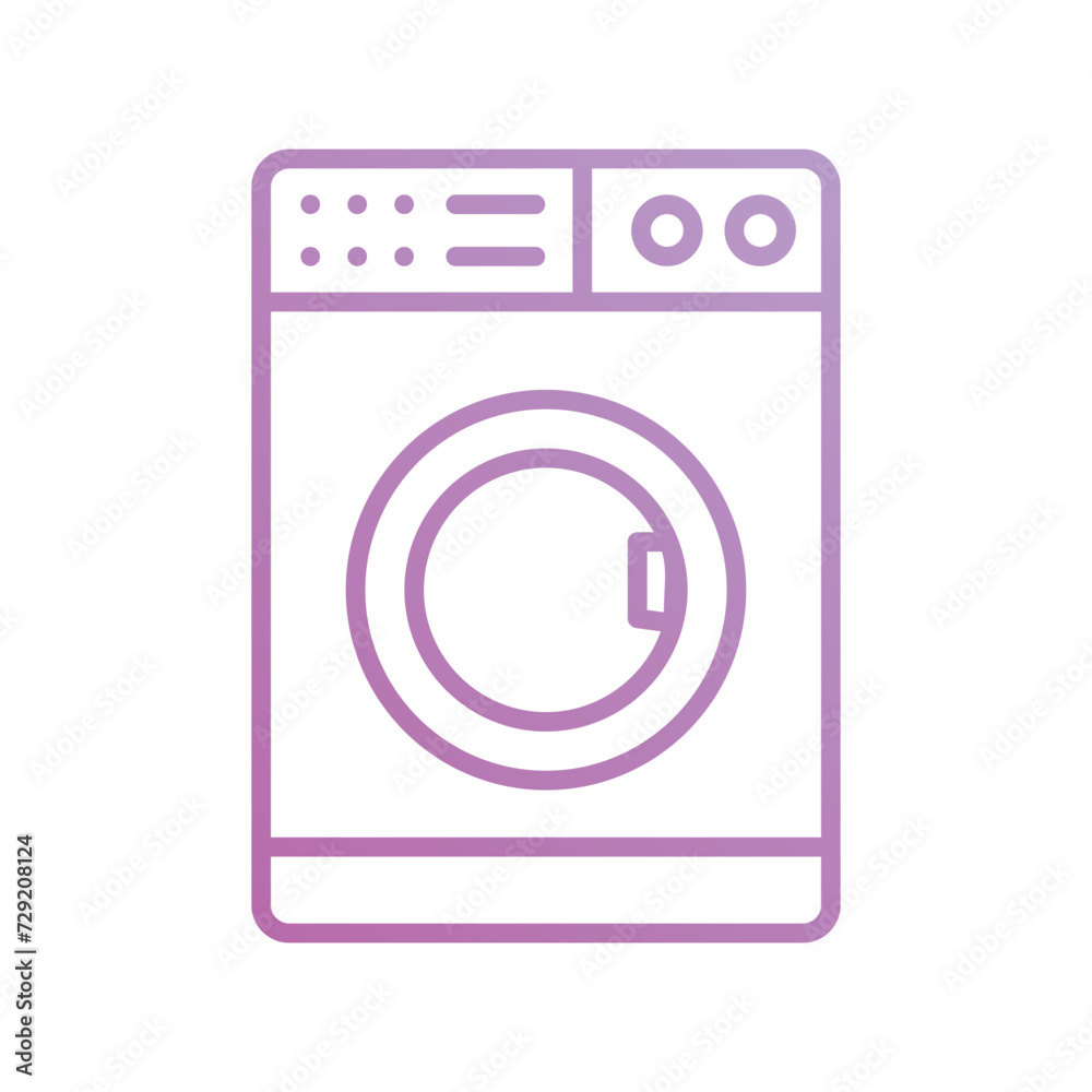 washing machine icon with white background vector stock illustration washing machine icon with white background vector stock illustration