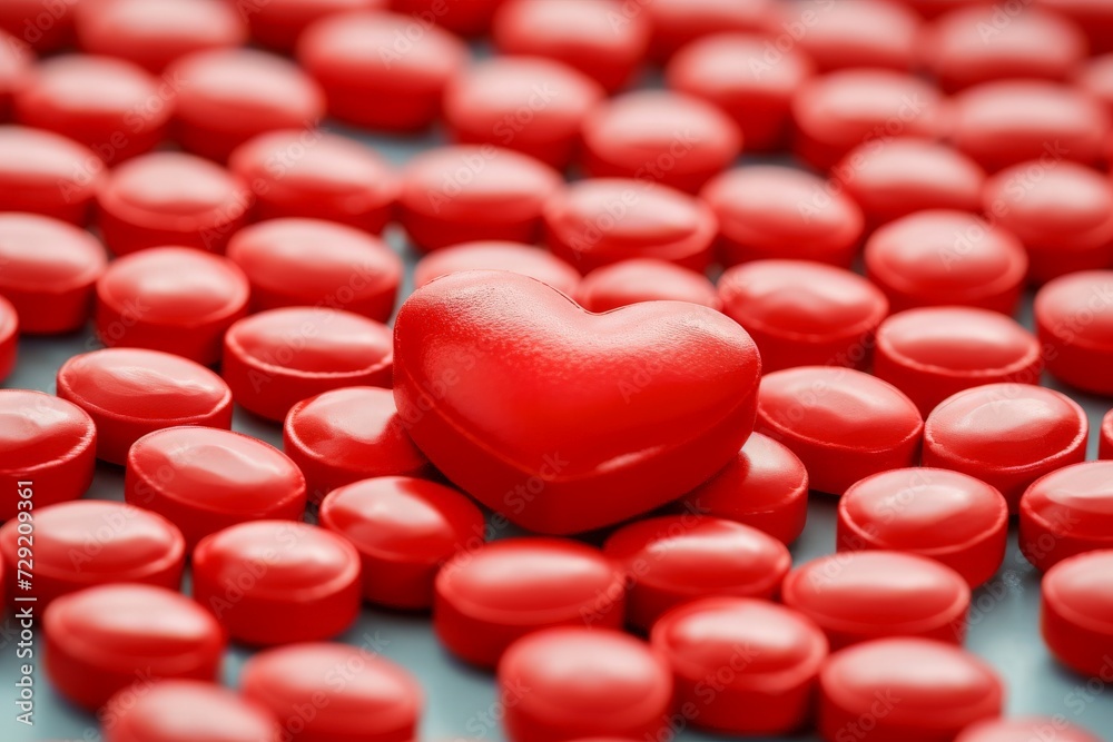 Medical capsules, pills, colored tablets healthcare. Isolated white pill treatments for illnesses cures. Medications antibiotics painkillers aid treatment. Pharmaceuticals vitamins maintaining health.