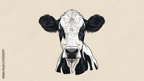 illustration of the cow logo on a plain background