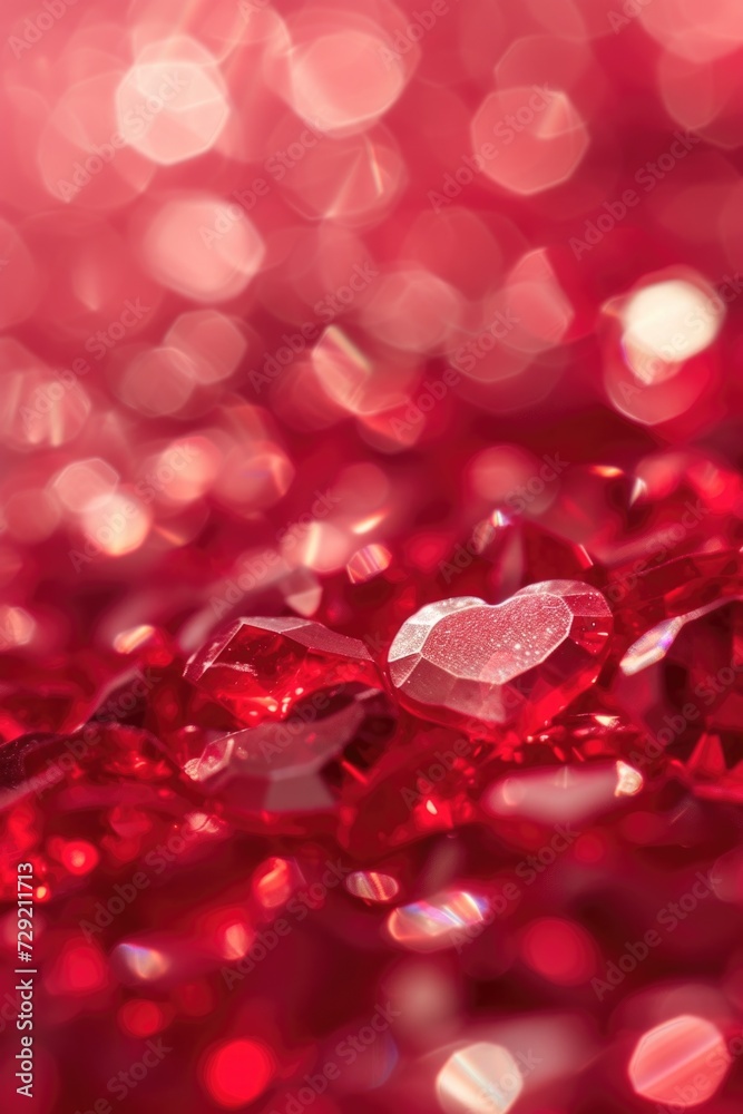 A close-up view of a bunch of red hearts. Perfect for expressing love and affection. Use it for Valentine's Day cards, romantic websites, or any project that requires a symbol of love