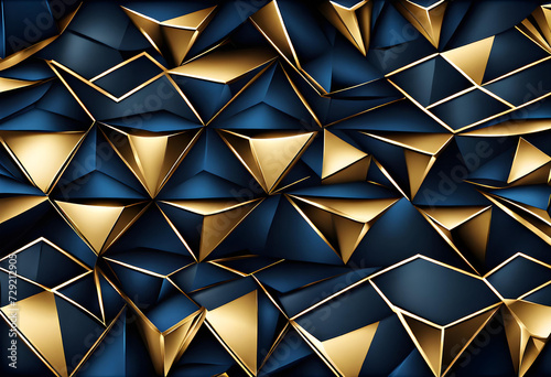 Abstract polygonal pattern luxur