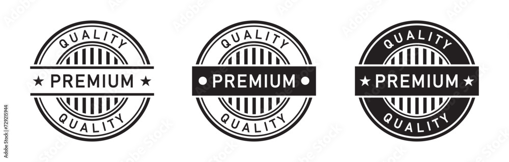 Premium quality label icon, vector illustration
