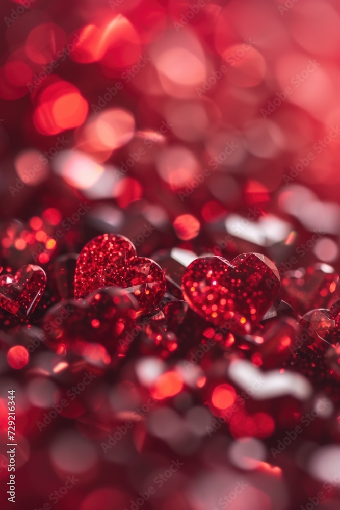 A collection of red hearts arranged neatly on a table. Perfect for expressing love and affection. Can be used for Valentine's Day, anniversaries, or any romantic occasion A collection of red hearts arranged neatly on a table. Perfect for expressing love and affection. Can be used for Valentine's Day, anniversaries, or any romantic occasion
