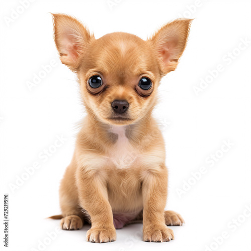 Chihuahua dog isolated on white background with full depth of field and deep focus fusion  © Grumpy