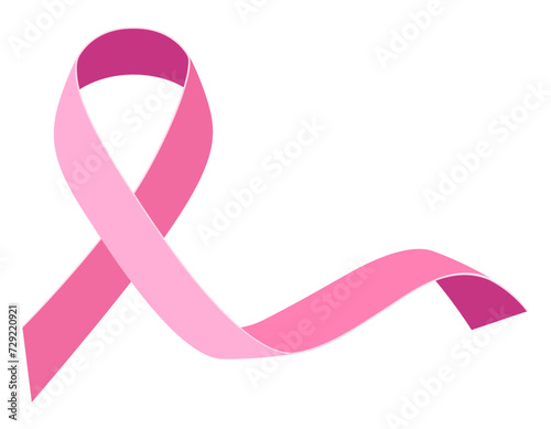 pink ribbon breast cancer awareness stock vector illustration