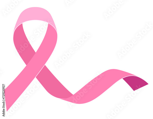 pink ribbon breast cancer awareness stock vector illustration