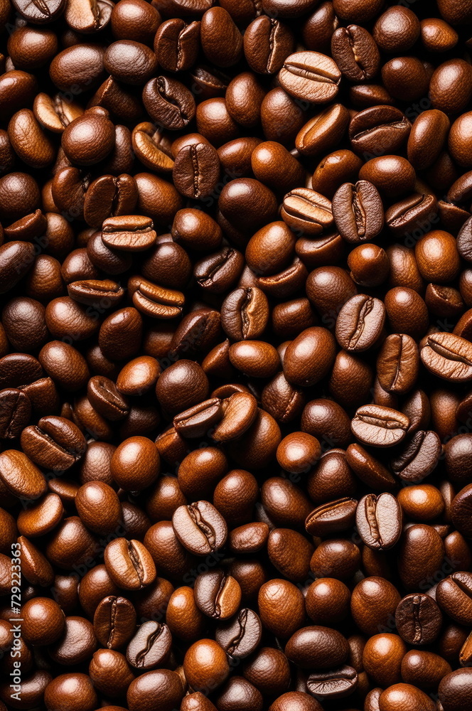 Fototapeta premium Close-up of Roasted Coffee Beans