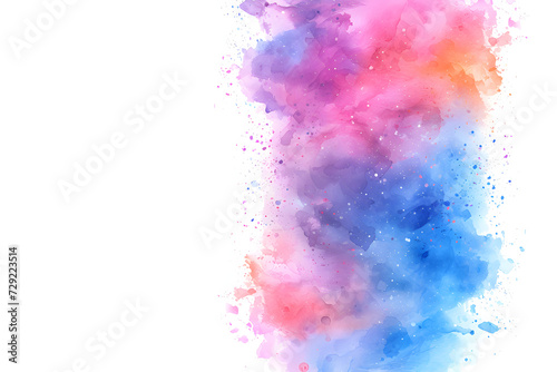 Dreamy pink and purple ink merging in water.