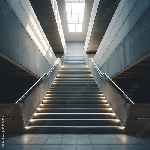 Eine Treppe die nach oben führt