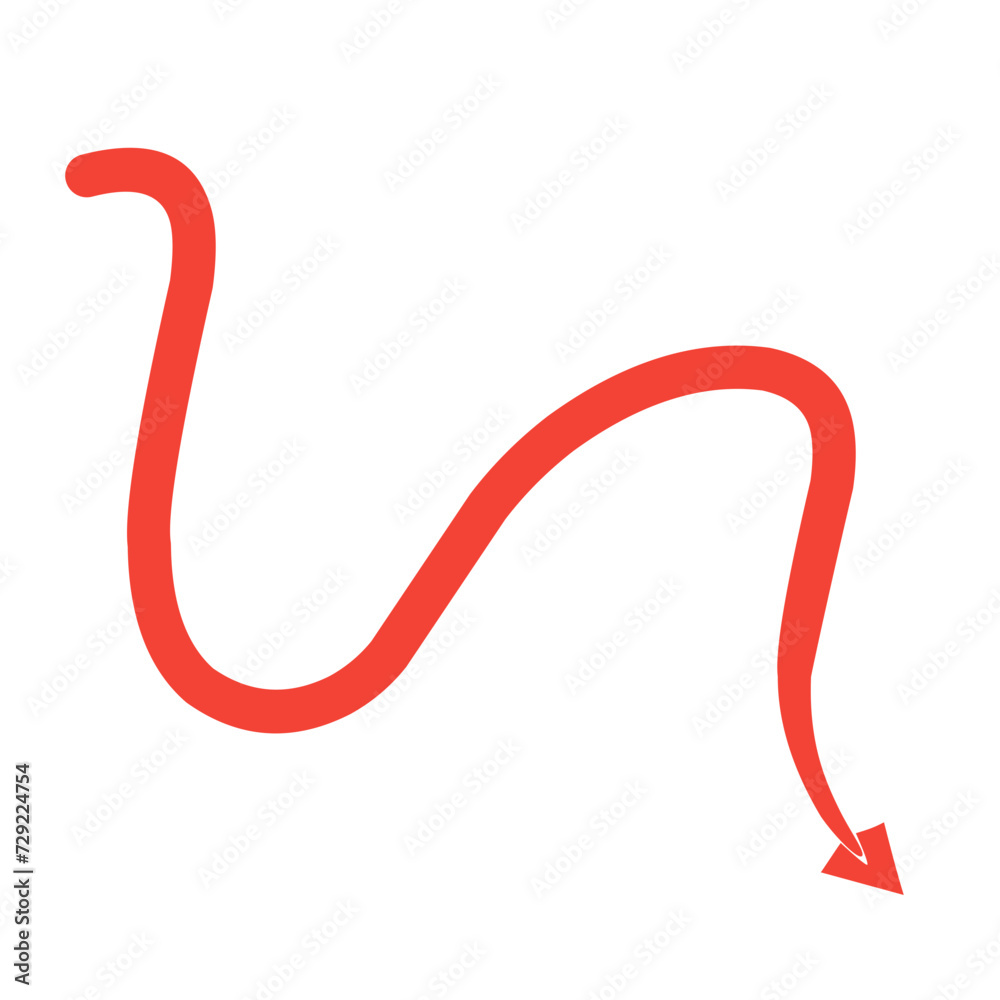 red devil tail vector element red devil tail vector element