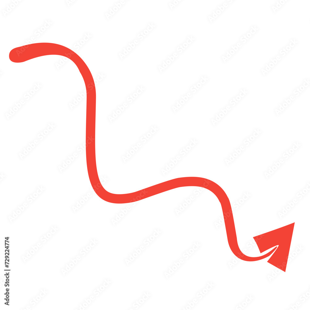 red devil tail vector element red devil tail vector element