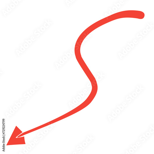 red devil tail vector element
