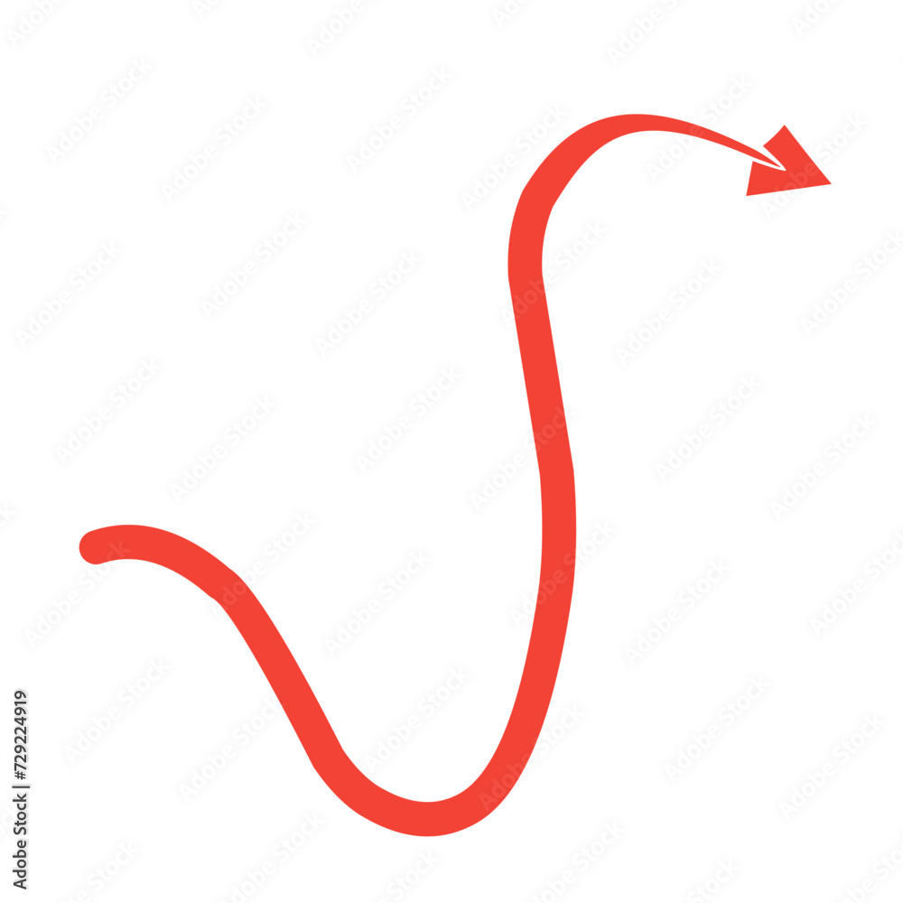 red devil tail vector element red devil tail vector element
