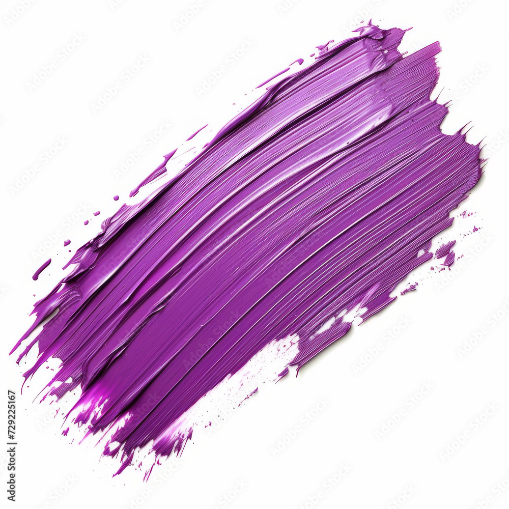 purple watercolor brush strokes isolated on a white background