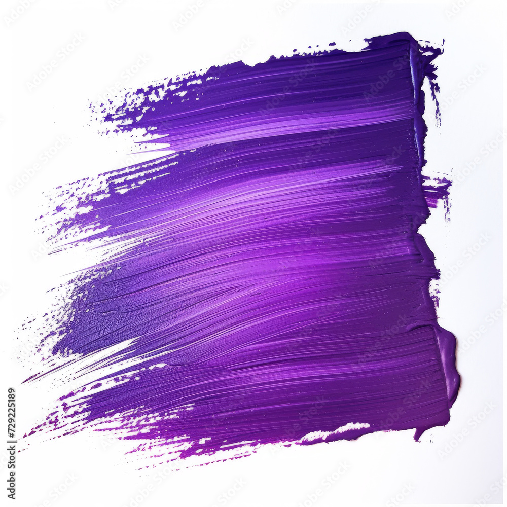 purple watercolor brush strokes isolated on a white background