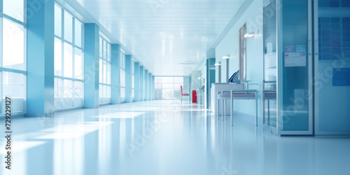 Wallpaper Mural Blurred background of Hospital hallway. medicine concept. Torontodigital.ca