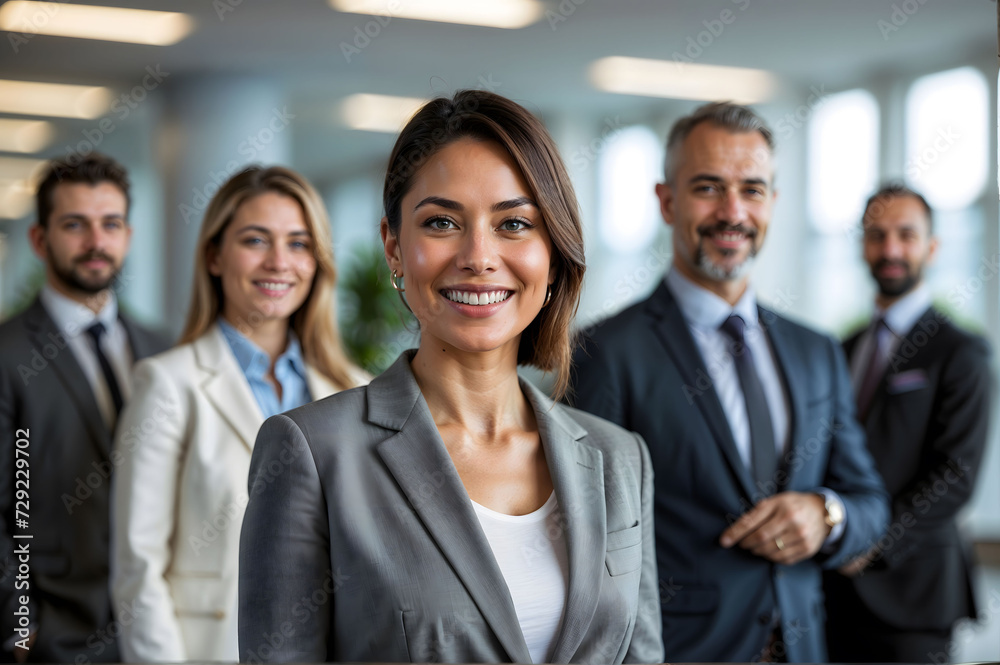 Business team at the office, employee appreciation, celebrating hard work, generative AI Business team at the office, employee appreciation, celebrating hard work, generative AI
