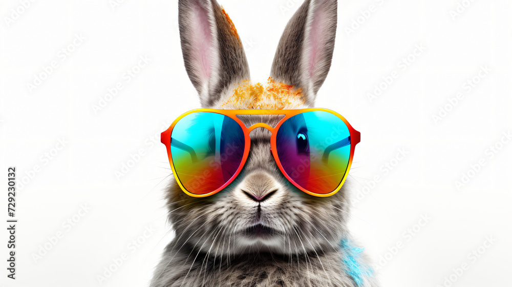 Easter rabbit with sunglasses