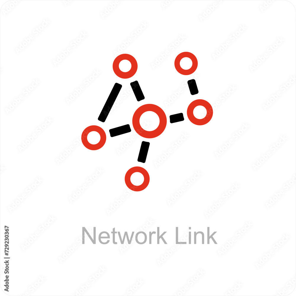 network link and connection icon concept network link and connection icon concept