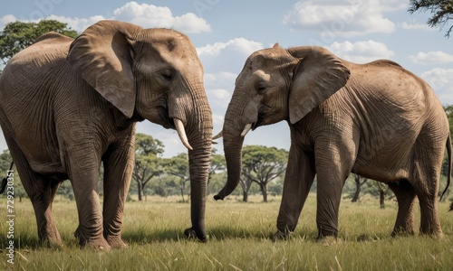 Savanna Tales: African Bush Elephant's Untouched Sanctuary