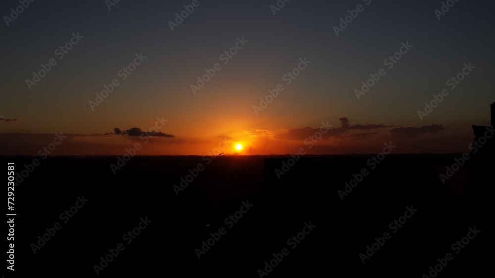 Clouds in the sunset over Curitiba, Brazil Clouds in the sunset over Curitiba, Brazil