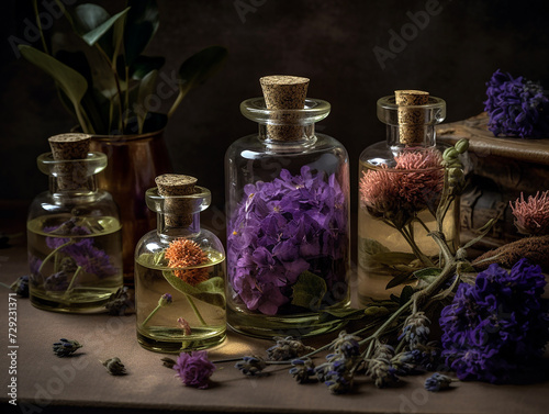 - infusions of various oil plants, essential oils and flowers, generative ai