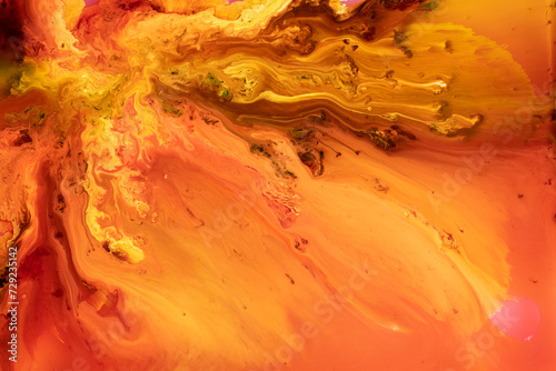 Abstract warm-toned marble texture with fluid patterns photo