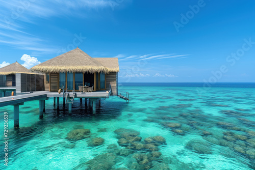 Luxurious overwater bungalow