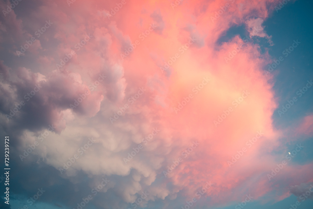 Serene Sky with Pink and Blue Hues at Dusk Serene Sky with Pink and Blue Hues at Dusk