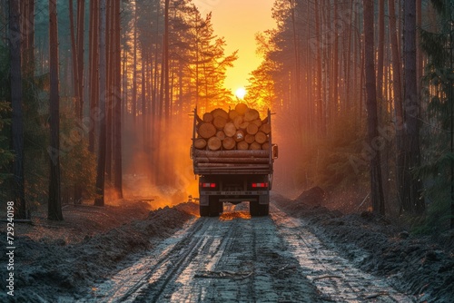 Logging industry photo