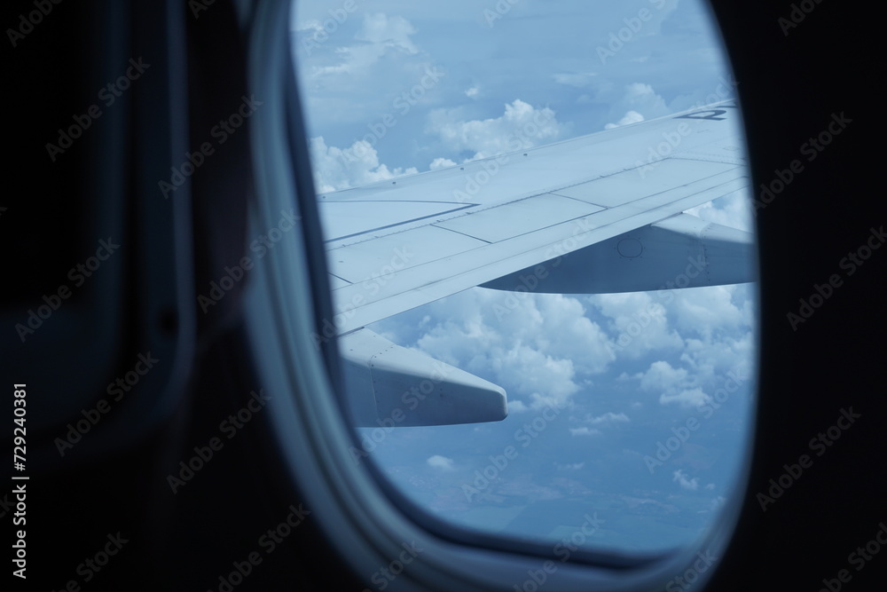 view from airplane window