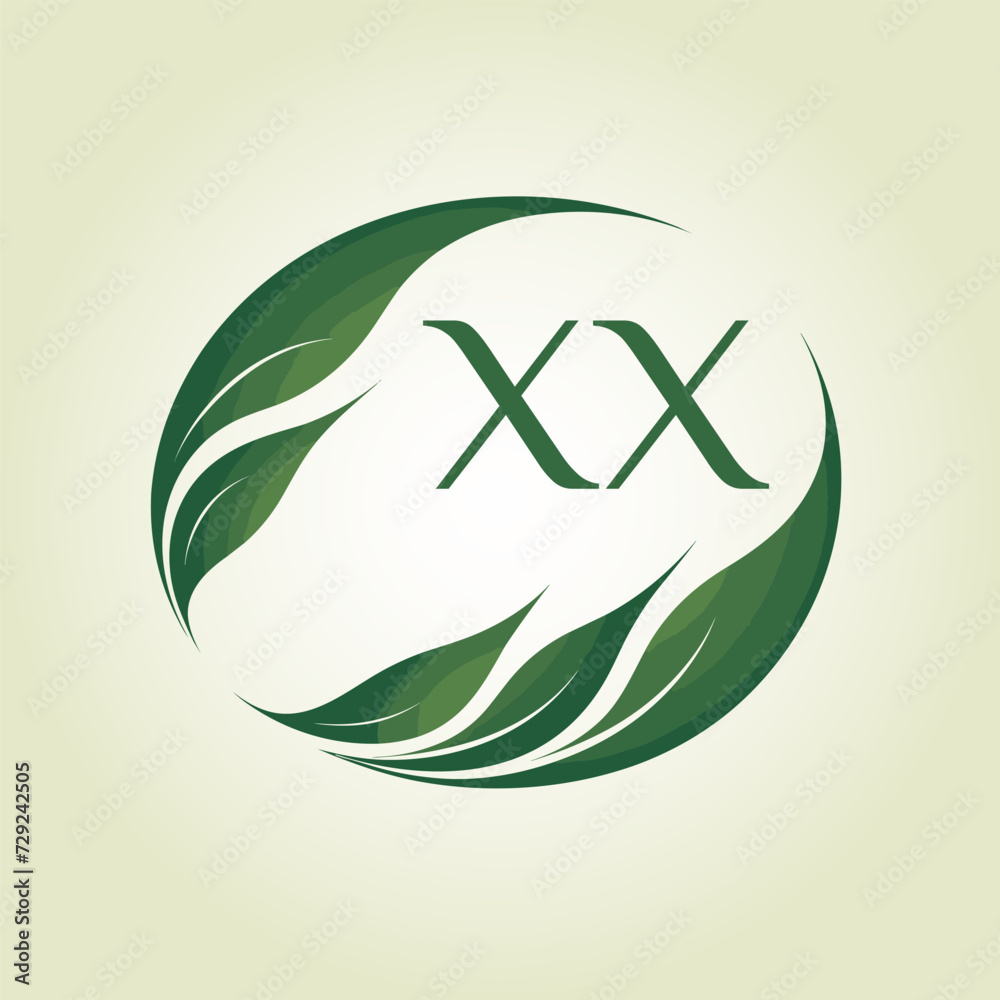 Wellness-focused beauty line filled colorful initial logo idea. Cosmetic brand. Ethical products. Letters inside leaves wreath shape. Graphic design. Created using neural network Wellness-focused beauty line filled colorful initial logo idea. Cosmetic brand. Ethical products. Letters inside leaves wreath shape. Graphic design. Created using neural network