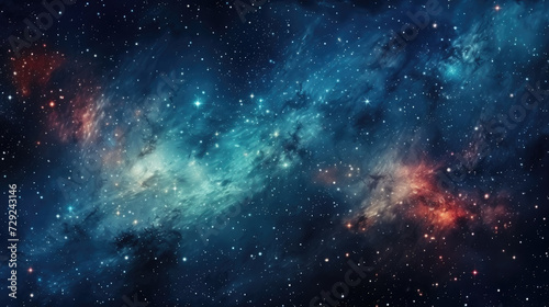 Creative design background in dark blue  yellow and pink. Galaxy or cosmic background of the night sky