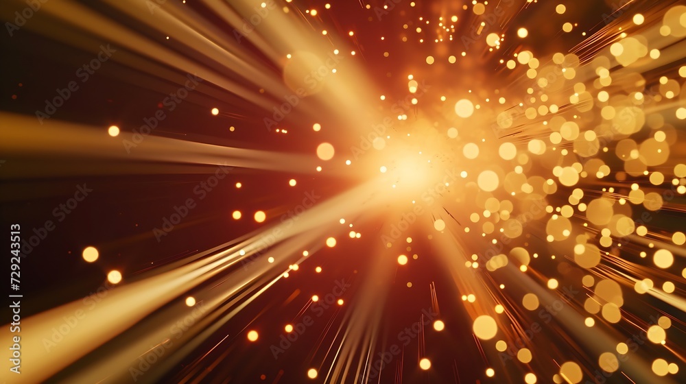 Fototapeta premium Technology screen with abstract high speed technology POV motion blur : Generative AI