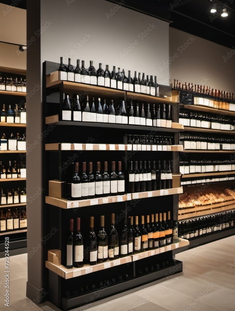Photo Of Abundance Of Food And Wine Bottles In A Modern Retail Store