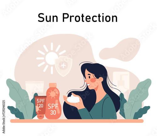 Acne treatment. Dermatology and cosmetology diagnosis and care. Healthy facial skin tips. Blackheads and pimples treatment process. Flat vector illustration