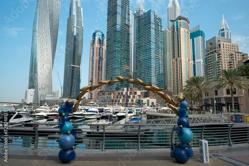 Dubai Marina Walk Canal, United Arab Emirates