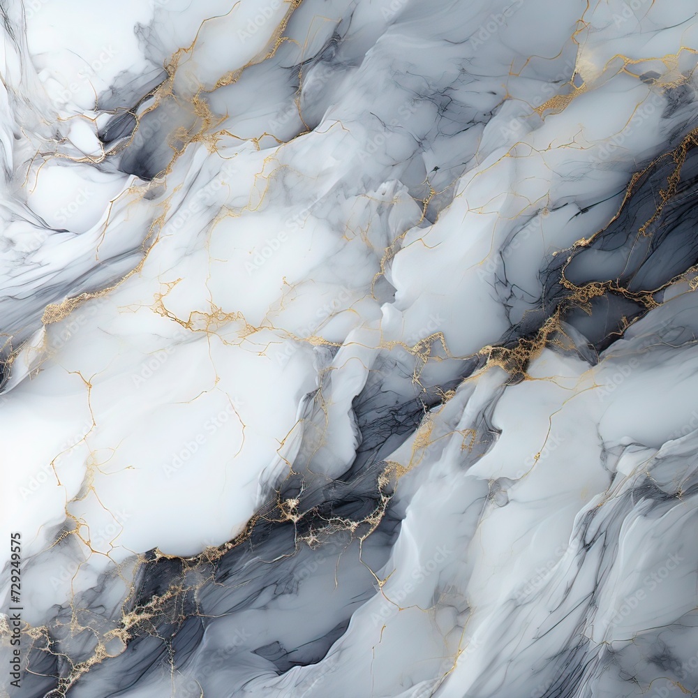 Abstract white marble surface background, Generative ai.