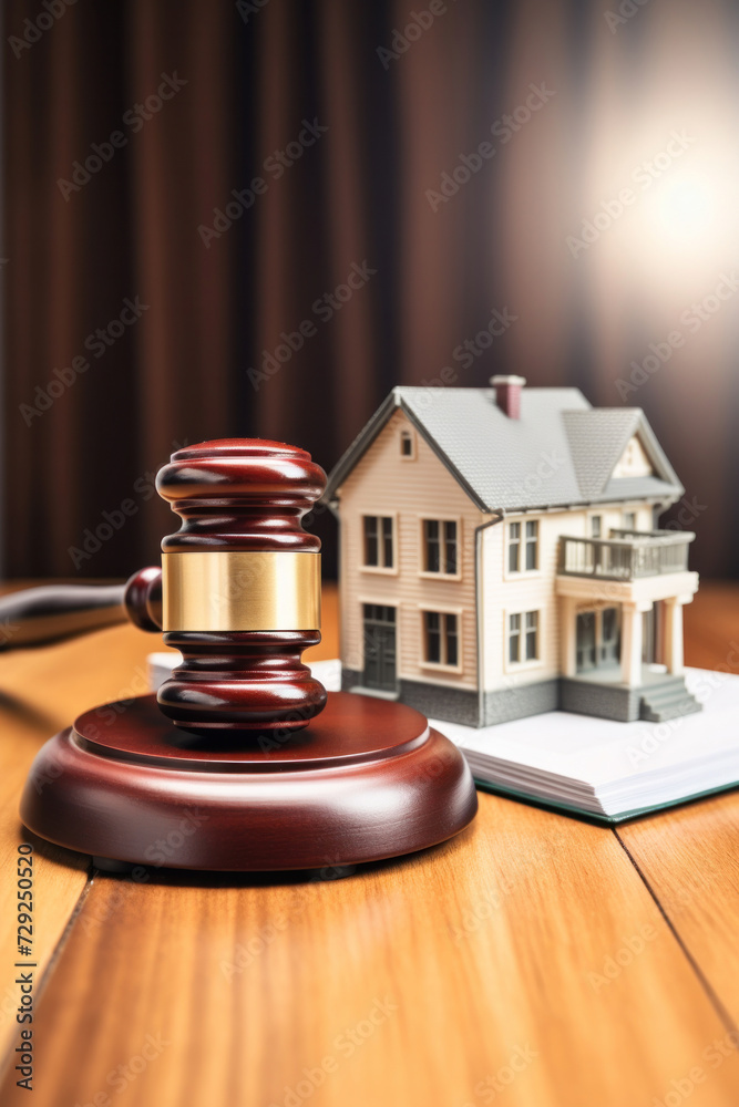 A judge auction and real estate concept. Real estate law. A judge auction and real estate concept. Real estate law.