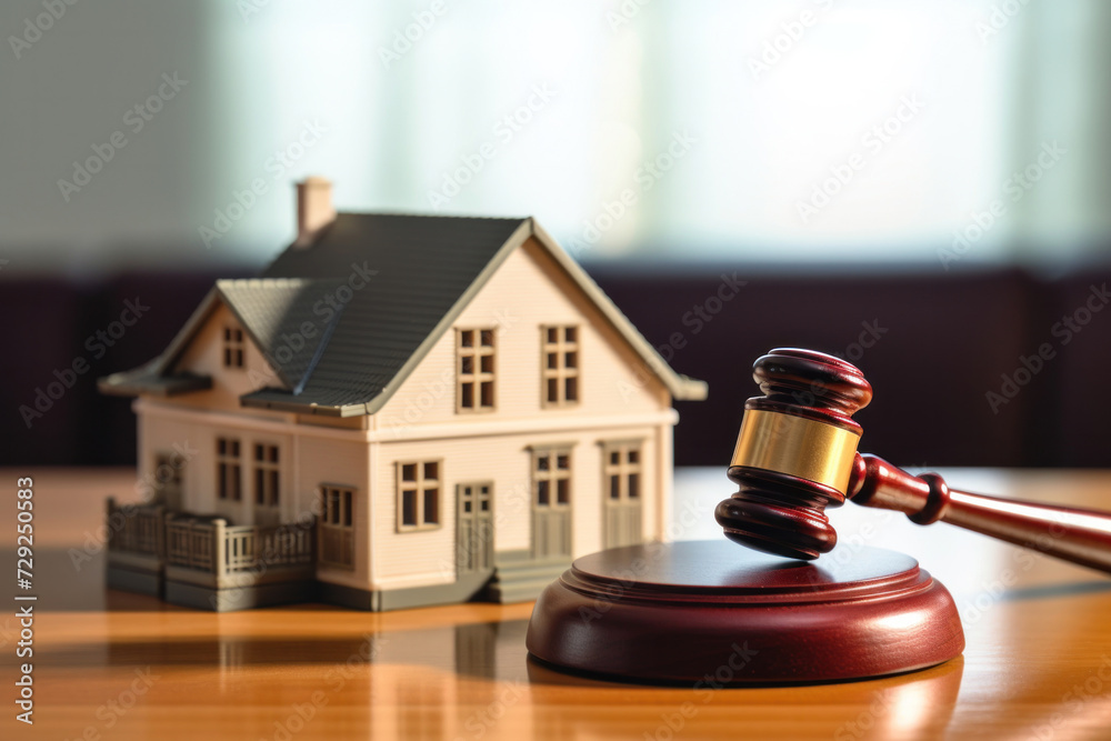 A judge auction and real estate concept. Real estate law. A judge auction and real estate concept. Real estate law.
