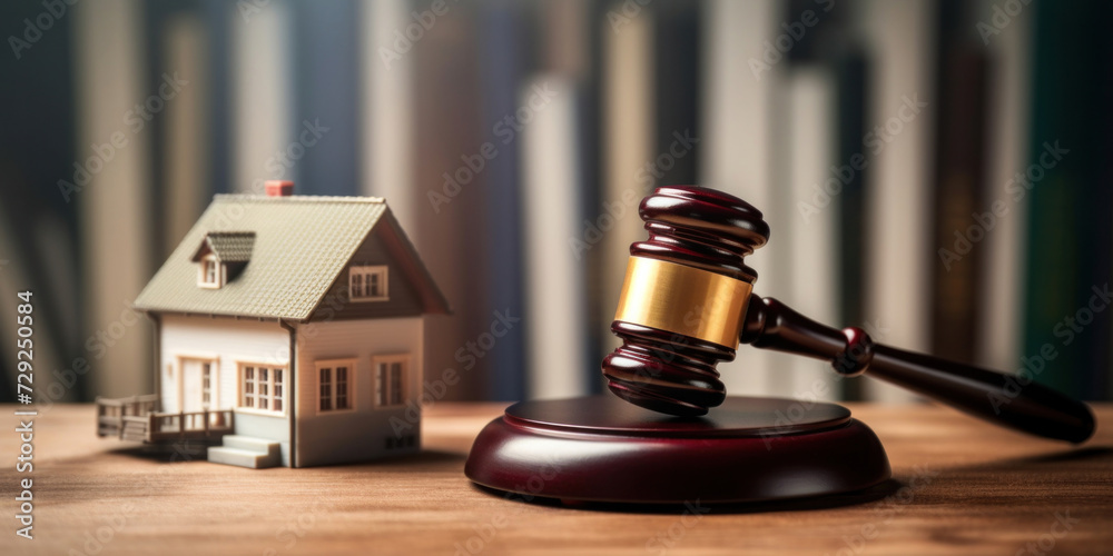 A judge auction and real estate concept. Real estate law. A judge auction and real estate concept. Real estate law.