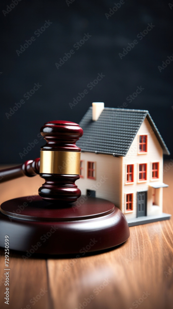 A judge auction and real estate concept. Real estate law. A judge auction and real estate concept. Real estate law.