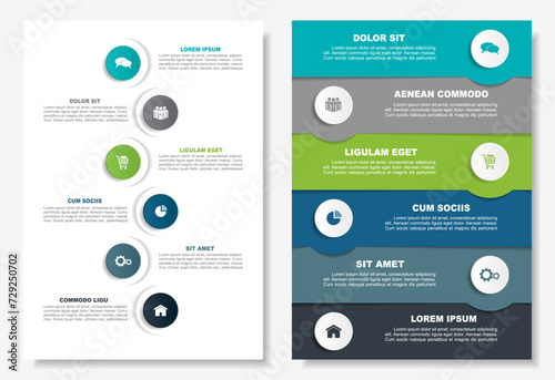 Infographic design template with place for your data. Vector illustration.