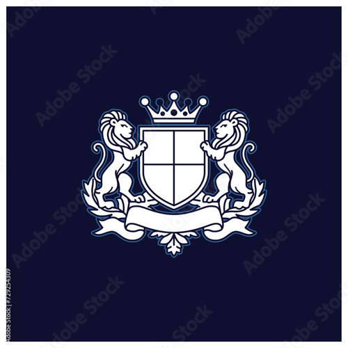 family crest coat of arms heraldic lion