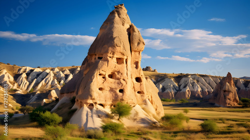 Mountain landscape cappadocia anatolia turkey,, Stunning Mountain Landscape of Cappadocia 