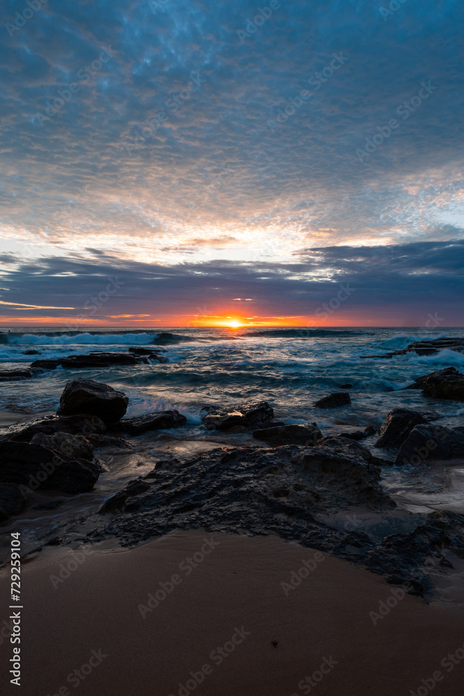 Sunrise view from Avalon Beach, Sydney, Australia.