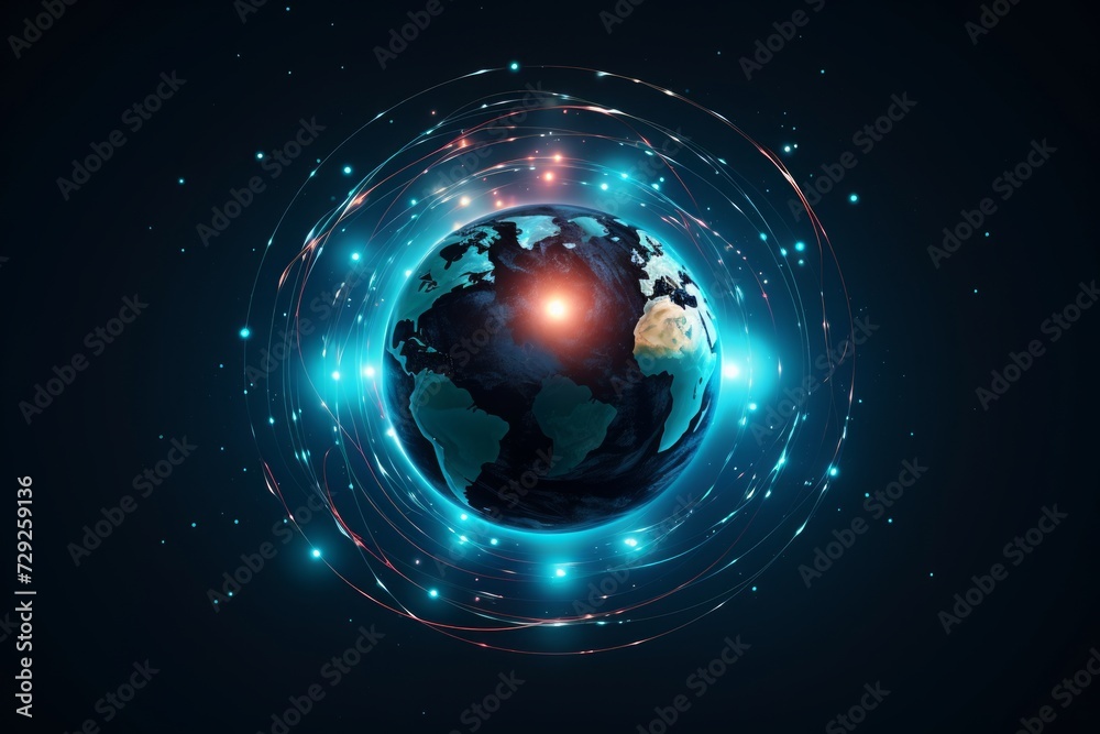earth hour 60 minutes. earth hour global movement on the dark background. power button is shown above the earth earth hour 60 minutes. earth hour global movement on the dark background. power button is shown above the earth