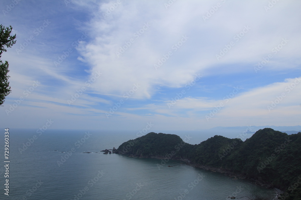 Fototapeta premium 愛媛県愛南町 福浦から見た自然風景