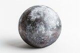 Photo concept of Sedna, a distant trans-Neptunian object, showcasing its icy composition against a white background Generative AI