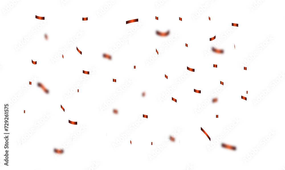 Abstract golden confetti falling down bokeh glitter and zigzag ribbon on transparent background. Design for holyday and celebration background. Abstract golden confetti falling down bokeh glitter and zigzag ribbon on transparent background. Design for holyday and celebration background.